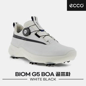 [에코코리아정품]2023 에코 바이옴 G5(BIOM) 보아 골프화[화이트&블랙][152304-51227][남성용]