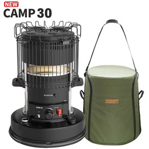 파세코 캠핑 난로 NEW CAMP-30 BK 매트블랙 / 가방 포함, 1개