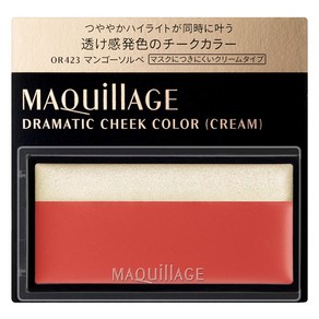 MAQuillAGE 마끼아쥬 드라마틱 치크 컬러 크림 2g, 1개, OR423 망고 소르베