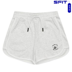 에스핏 중계점 *25년 여름신상 최종가* 돌핀 3.5부 바지 (화이트멜란지그레이) 랍빠 라인 배색 포인트 디자인 안쪽 매쉬 재질의 싱글 소재 팬츠 [7-13세 이상] 아동 주니어