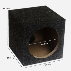 라즈럽 자작 스피커통 북쉘프 튜닝 스피커 박스 우퍼 4-6인치, 단일 스피커, 없음, 6.5인치 정사각 (단일)