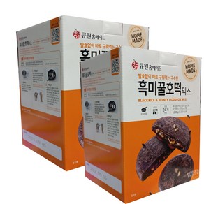 큐원 흑미꿀호떡 믹스, 400g, 6개