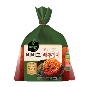 비비고 포기배추김치 더풍부한맛 3.3kg, 1개