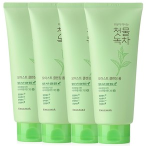 과일나라 첫물녹차 모이스트 클렌징폼 180g, 4개