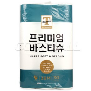 (주)쌍용C&B 트레이더스딜 프리미엄 바스티슈(3겹) 38m *30롤 롤화장지