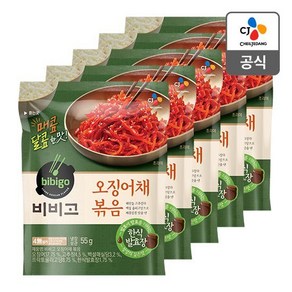 비비고 오징어채볶음 55g, 5개