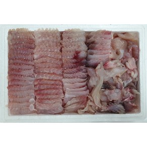 국내산홍어회 500g 저온숙성홍어 삭힌홍어 남도홍어, 1개, 약숙성 홍어500g, 탕거리홍어뼈300g