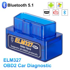 ELM327 V2.1 OBD2 스캐너 BT/Wifi ELM 327 OBD 자동차 진단 도구 안드로이드/IOS PK Vgate Ica2 코드 리더기, Bluetooth ELM327