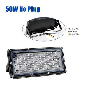 조명 디스코 자외선 LED 투광 UV 블랙라이트 형광 100W 파티 50W 400nm 램프 방수 무대 220V 395nm, 50W No plug, 1. 50W No plug