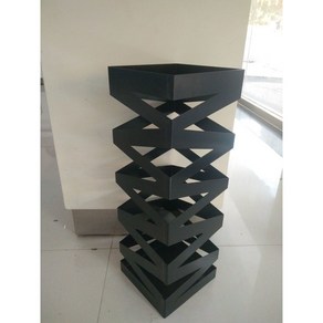 카페 디자인 인테리어 모던 고급 철제 우산꽂이 보관함 정리함, 고동색17x17x48.5CM, 1개
