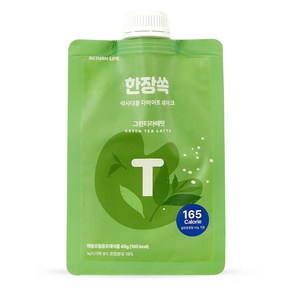 한장쏙 식사대용 다이어트 단백질 파우치 쉐이크 45g, 한장쏙 그린티라떼맛, 1개