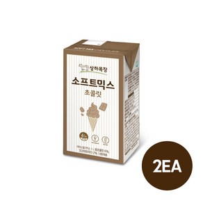 매일 상하목장소프트믹스 초콜릿 1000mL 2개입/아이스크림믹스용/소프트아이스크림, 2L, 2개