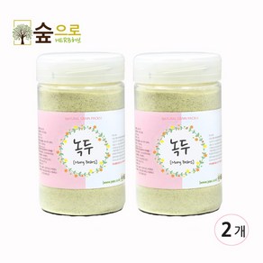 숲으로허브 천연곡물팩 녹두가루 통 140g, 1개입, 2개