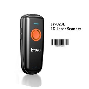 Eyoyo EY-023 휴대용 블루투스 QR 코드 스캐너 USB 호환 가능 무선 리더 2D 2.4GHz, 1D Scanner, 1D Laser Scanner, 1개, 01 1D Laser Scanner