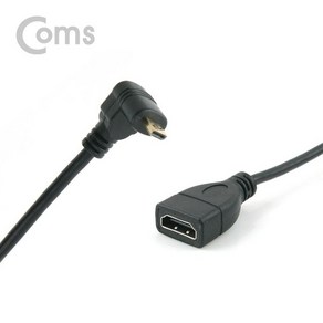 Coms HDMI 젠더(Mico HDMI M HDMI F) 15cm 하향 꺾임 jwt*3123Lw, 본상품선택, 1개