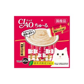 챠오츄르 고양이 짜먹는 간식 20p, 혼합맛(참치/해산물), 280g, 1개