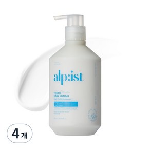 알피스트 비건 바디로션 베이비파우더향, 730ml, 4개