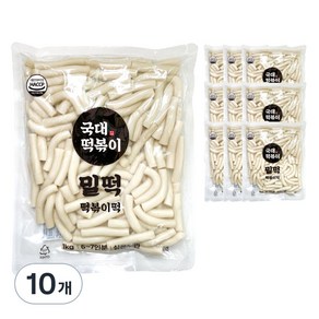 국대떡볶이 떡볶이떡 밀떡 실온보관, 10개, 1kg