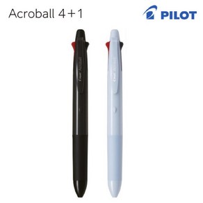 PILOT 파이롯트 아크로볼 4+1 볼펜 뉴컬러 (4색볼펜0.5mm+샤프0.5mm) BH41AB-155, 코랄오렌지