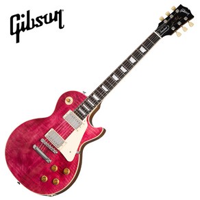 깁슨 레스폴 일렉기타 Gibson USA Les Paul Standad 50s Figued Top Tanslucent Fuchsia LPS500TFNH1, 단품, 1개