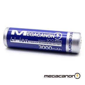 [메가캐논] MEGACANON 3000 INR18650-30Q, (보호회로)플랫형