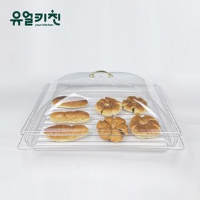 유얼키친 푸드커버 빵덮개 돔커버 케이크 (쟁반 커버 각각 선택) 국산정품