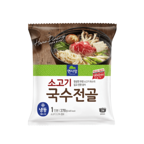 면사랑 소고기국수전골 (냉동), 1개, 378g