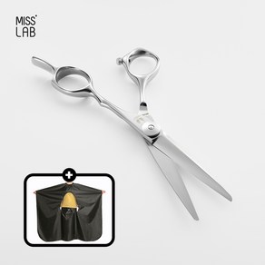 미스랩 2세대 전문가용가위 커트 블런트 5.5 실버 BPBTC-550, 1개, 1] 2세대 블런트 5.5