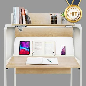디자인블레스 1인 프리미엄 주니어책상 가정용 독서실책상, 화이트
