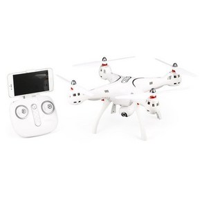 전문 Syma-X8PRO 2.4G GPS 포지셔닝 FPV RC 드론 720P HD Wifi 조정 가능한 카메라가 있는 쿼드콥터 실시간 고도 유지 헤드리스, [01] white, 1개