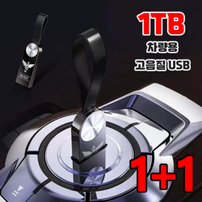 [1+1] 차량용 고음질 USB 자동차 전용 음악 USB 미니 사이즈/대용량/고속 전송용 대용량 메모리, 64GB, USB(철제상자)+USB(나무상자), 1개