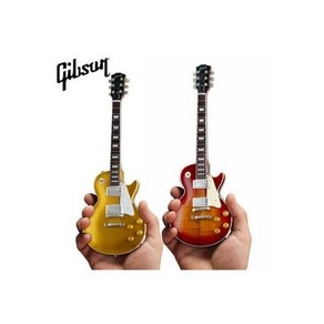 깁슨 기타 Axe Heaven Gibson Les Paul Twin Pack Gold Top / Chey Sunbust Mini Guitas, 1개