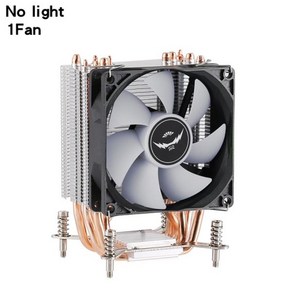 6히트 파이프 구리 튜브 CPU 쿨러 3/4 핀 PWM RGB PC 저소음 인텔 LGA 2011 9cm 냉각 팬 나사 고정 서버 X, 02 Inteface-4Pin