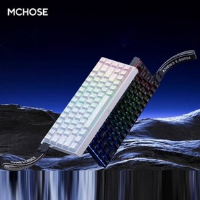 [성의] <재고확보/빨른출고> MCHOSE ACE 68 마그네틱축 기계식 게이밍 키보드 Ace 60/Ace 60 PRO/68 MCHOSE 신상키보드 1600만색RGB 유선버전, 블루빙옥자석축, 블랙, Ace60 po