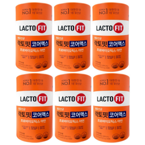 종근당 락토핏 생유산균 코어 맥스 온가족 프로바이오틱스 분말 스틱 Lacto fit 포뮬러 60포, 120g, 6박스