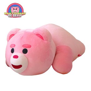 벨리곰 인형 모찌 라잉 바디필로우 쿠션 캐릭터 동물 애착 선물 귀여운 핑크 곰인형, 1개, 벨리곰 모찌 라잉, 30cm