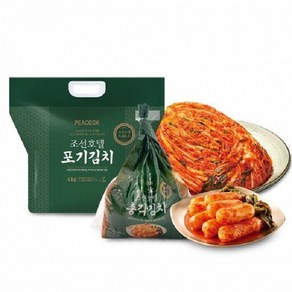 [피코크] 조선호텔 포기김치 4kg + 총각김치 1.5kg, 1세트, 5.5kg