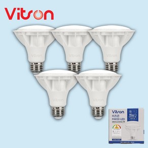 비츠온 확산형 F 65K LED 전구 15W 화이트 PAR30, 주광색, 5개