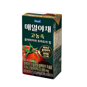 매일야채 고농축 블랙마카와 토마토의 힘, 125ml, 8개