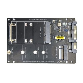 NGFF+MSATA to SATA3 어댑터 M.2 주요 B-M SSD에서 6G SATA 변환기를위한 SATA 변환기, A, 1개