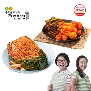 [찬들마루] 깐깐 송도순 포기김치 5kg + 총각김치 3kg, 1세트, 8kg