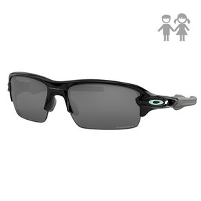 OAKLEY FLAK XS POLISHED BLACK W/ PRIZM BLACK (오클리 플락 엑스스몰 프리즘 블랙 0OJ9005-90050159), 1개