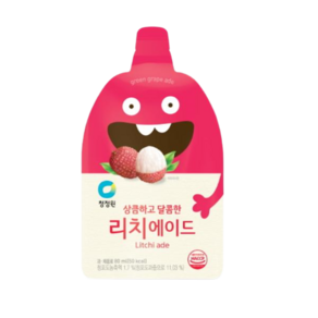 [얌얌마켓] 청정원 상큼하고 달콤한 리치에이드 80ml, 1개