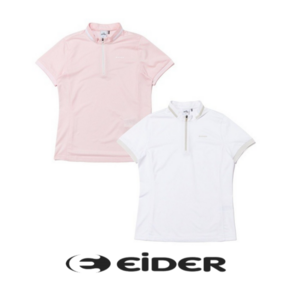 [백화점 매장판] 아이더 EIDER 여성 반팔 짚업 티셔츠 등산복 등산티셔츠 아웃도어 등산 산행 데일리 패션 일상복 하프집업 반집업 티셔츠