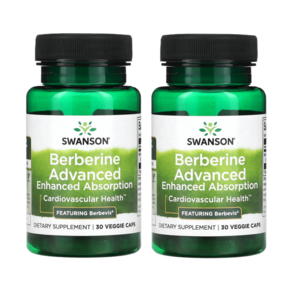 Swanson 베르베린 30캡슐 Advanced Enhanced Absoption - Bebevis, 2개, 30정