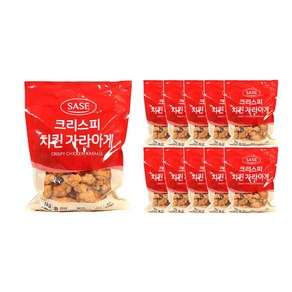 푸드올마켓_ 사세 크리스피 치킨가라아게 1kg /냉동 한박스 (1kg x 10ea)-아이스박스무료, 10개
