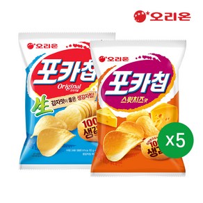 오리온 포카칩 스윗치즈(60g) 5개 + 오리지널(66g) 5개, 1개