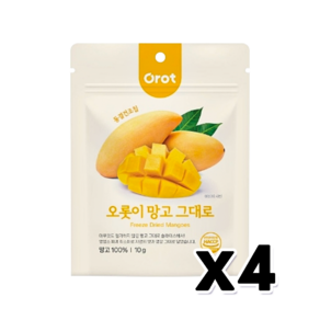 오롯이 망고그대로 동결건조간식 10g x 4개