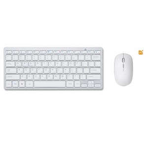 N패드 라이트 블루투스키보드 + USB 저소음 무선마우스 세트, 실버[화이트], N패드라이트+저소음무선마우스 세트