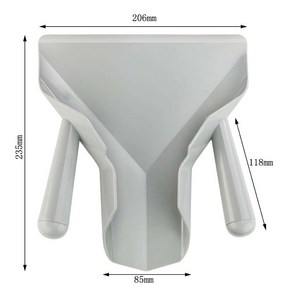 튀김 오른손잡이용 감자 주걱 패스트푸드 가게 스파츌라 스쿱 치킨 오른손 손잡이 포장, 양수 손잡이(플라스틱), 1개